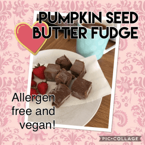 pumpkin seed butter freezer fudge