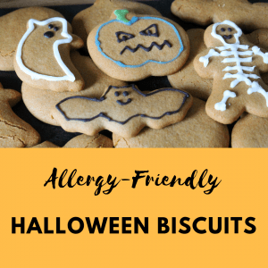 dairy and gluten free halloween biscuits