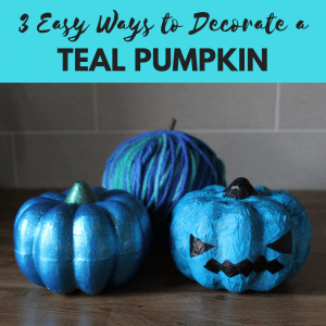 3 easy ways to decorate a teal pumpkin