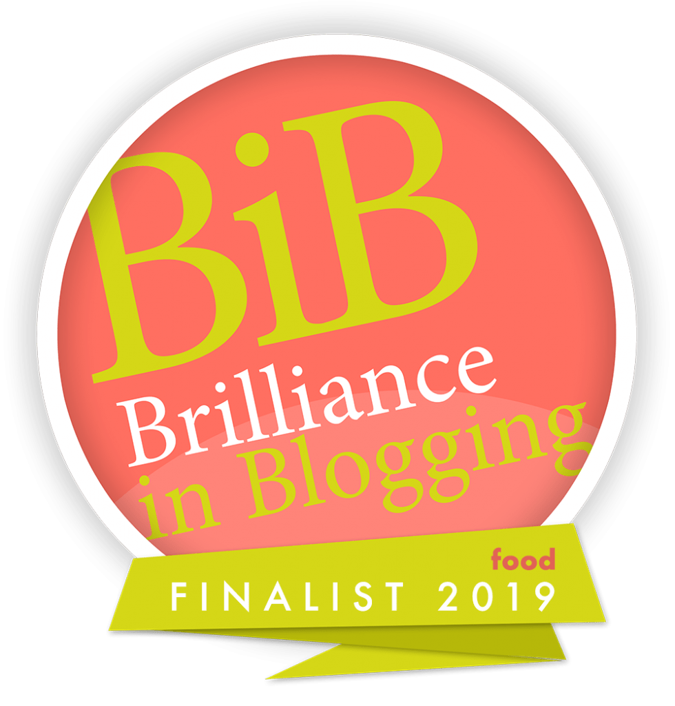 brilliance in blogging food finalist 2019