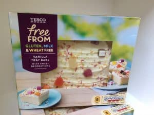 Tesco free from vanilla tray bake