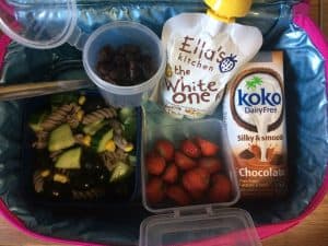 dairy and soya free packed lunchbox