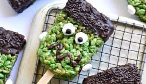 dairy free halloween rice crispie treats