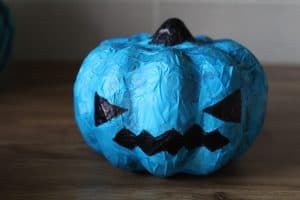 tissue paper teal pumpkin