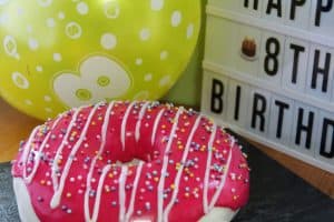 how to make dairy free doughnut birthday cake
