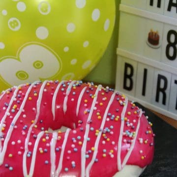 how to make dairy free doughnut birthday cake