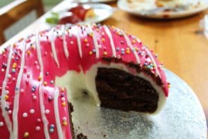 dairy free chocolate doughnut cake