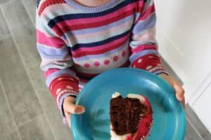 slice of doughnut cake