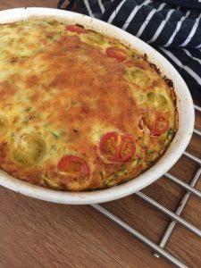 vegetarian baked omelette