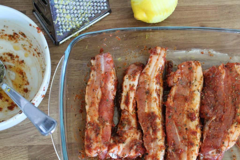 marinading pork belly