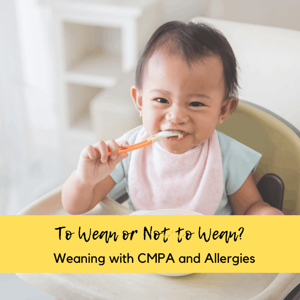 weaning with cmpa and allergies