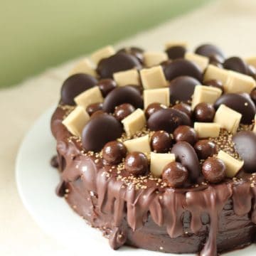 dairy free chocolate explosion cake
