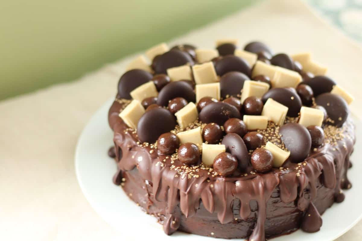 dairy free chocolate explosion cake